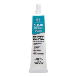 TTL Clear Gold Plus PTFE Grease, Clear, 3.5 oz – NSF H1 Food Grade Multi-Purpose Lubricant for O-Rings, Bearings, Garage Doors, Power Tools, Automotive, 3D Printers – Non-Melt, Rust Resistant