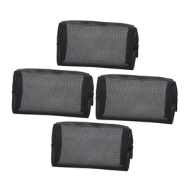 Baluue 4pcs Nylon Travel Toiletry Pouches Easy Access and Identification for Home Travel Essentials