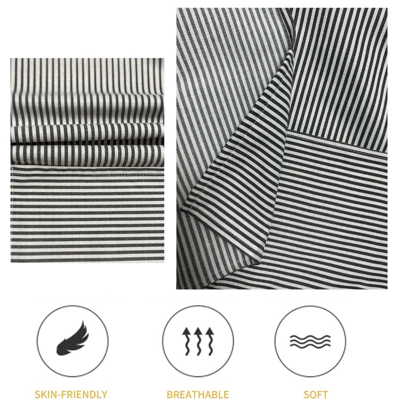 Eksict Kitchen Apron with 3 Pocket, Adjustable Server Apron, Chef