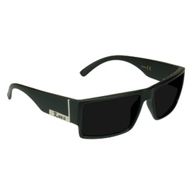 Locs Super Dark Sunglasses Mens Black Wrap Around Lowrider Gangster Cholo Vintage Flat Top