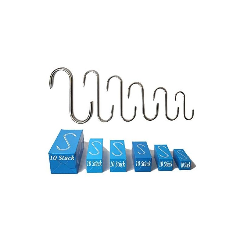 Butcher Hooks, Meat Hooks, Smoking Hooks, Wild Hooks, Stainless Steel