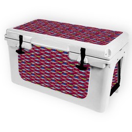 MightySkins (Cooler Not Included) Skin Compatible with RTIC 45 Cooler (2017 Model) - Saltwater Collage | Protective, Durable, and Unique Vinyl Decal wrap Cover | Easy to Apply | Made in The USA