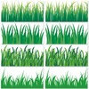 24 Pcs Green Grass Jumbo Borders Grass Boarder Trim Paper
