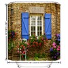 Nyngei 3D Digital Printing Home Garden Shower Curtain Stone Wall