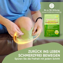 Wellpursan Magic Heal Gelenk Pflaster (12 x) – wärmendes Schmerzpflaster für Gelenke und Knie mit natürlichen Kräutern – Wärme zur Unterstützung bei Gelenkbeschwerden und Verspannungen