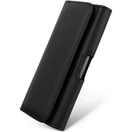 moex Comfortable Horizontal Case with Belt Clip Compatible with Redmi Note 14 Pro+ 5G, Universal Use with Belt Loop and Magnetic Closure, Black