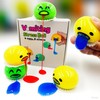 4-Pack Vomiting Stress Balls with Lazy Egg Yolk Design |