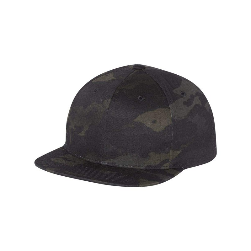 YP Classics Flat Bill Snapback Cap, One Size, BlackNeon Green,