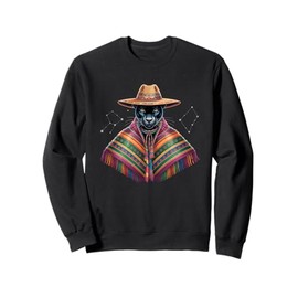 Black Panther El Squatcho Poncho Western Black Panther Party Sweatshirt