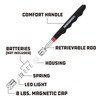 Powerbuilt 8 lb LED Lighted Telescoping Magnetic Retriever Pick Up