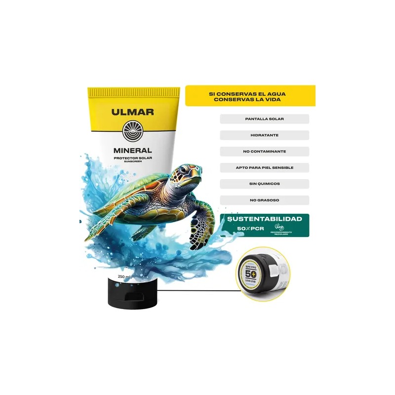 Pack Protector Solar Mineral Ulmar Fps50 Familiar 250ml 2pzs