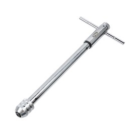 MY MIRONEY Adjustable Ratchet Tap Wrench T-Handle | Chrome Vanadium Steel | M5-M12 Threads | One-Hand Operation | Ideal for Machinists and DIY Repairs | 290mm/11.42" Length (Long)