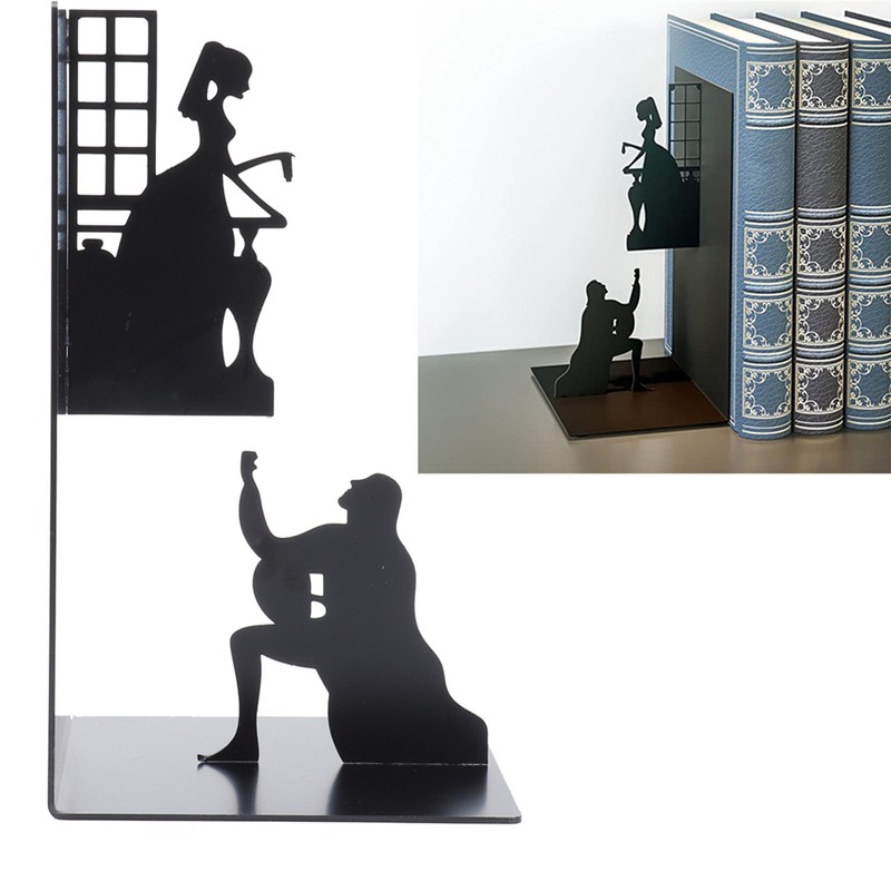 Wrought Iron Figure Book Stand Readers Book Stand Bookshelf Ornaments