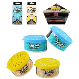 4Pcs Car Smelling Refresh Air Fresheners- 7cm| Vanilla and Ocean Air Fresheners CarFragrance| Car Accessories Odor Eliminator Fresheners for 45 Days
