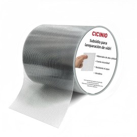 Cinta para Reparar Mosquiteras Ventana y Puerta,10 m Parche de Reparación de Ventana de Pantalla Autoadhesiva Doméstica,Mosquitero Cinta de Reparación (Gris, 10m×5cm)