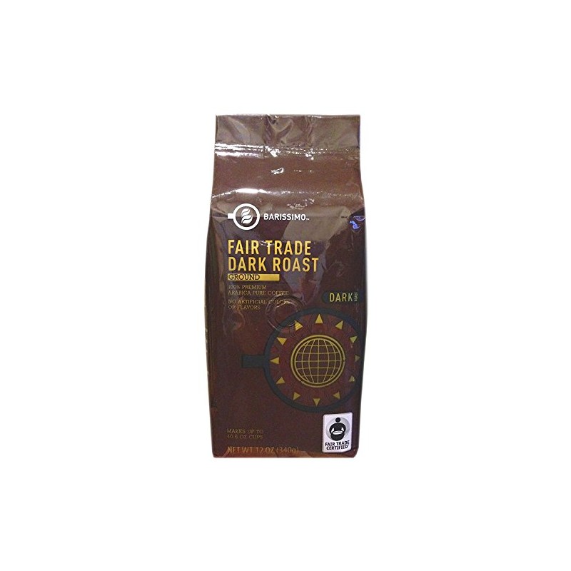 Barissimo Premium Fair Trade Dark Roast Ground Coffee - 12oz