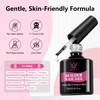 QIEK Builder Nail Gel, 7-in-One Builder for Nails Crystal Clear