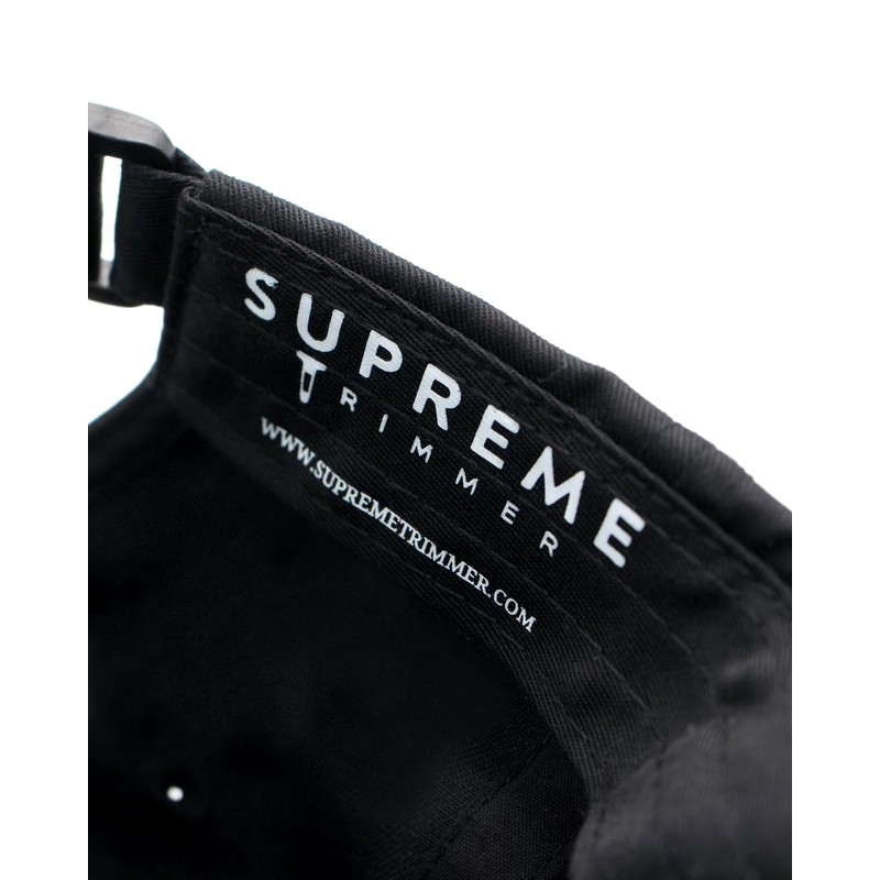 Supreme Trimmer Hat | Black Hat, White Logo | Golf