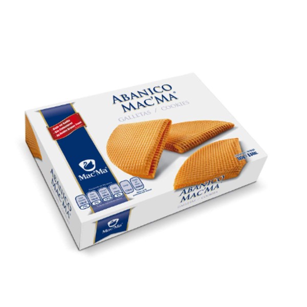 Mac'Ma Abanico cookies Galletas box of 8.64 OZ