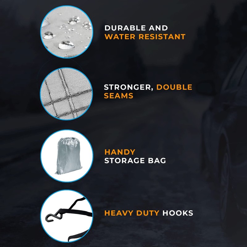 Simply CTC1 Small Water-Resistant Car Cover with Elasticated Secure Fit