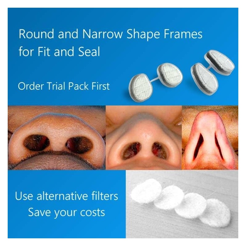 WoodyKnows - Filtros nasales de superdefensa (Estrecho, L)