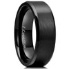 King Will BASIC 8mm Stainless Steel Ring Black Plated Matte