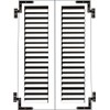 QCAA Steel Blind Shutter Hinge for Wood Frame & Brick,