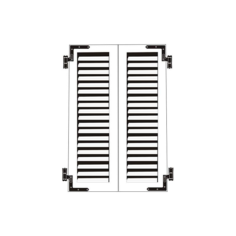 QCAA Steel Blind Shutter Hinge for Wood Frame & Brick,
