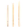 YOSUKATA Reusable Natural Wooden Long Cooking Chopsticks Set of 3
