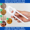 Shackle Lock Child Lock 4 Pieces in White for Many
