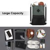 WANDF Drawstring Backpack, Sports Gym Bag with Wet Pocket, Water
