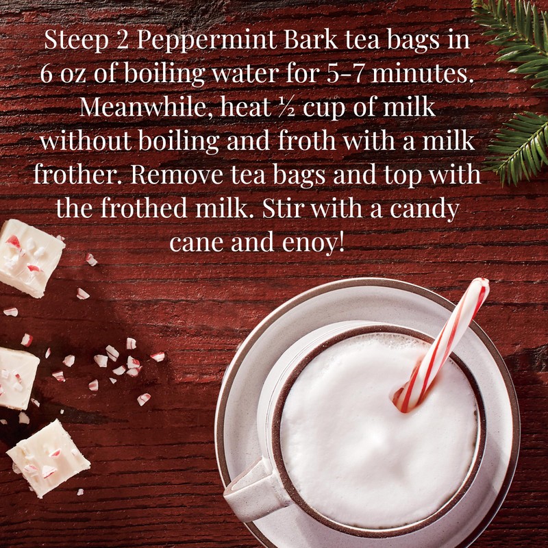 The Republic of Tea - Peppermint Bark, Cool Winter Herb