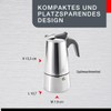 GEFU Emilio Espresso Maker, Silver/black, 16140