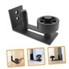 Gatuida 1set Adjustable Black Metal Barn Door Floor Guide Stopper