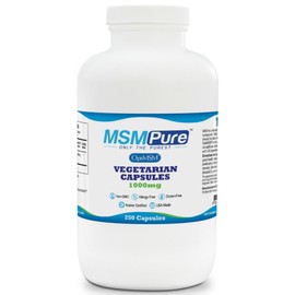 MSM Pure MSM 1000mg Vegetarian Capsule Gluten Free, 1 unit, 250 tablets / 엠에스엠퓨어 MSM 1000mg 베지테리안 캡슐 글루텐 프리, 1개, 250정