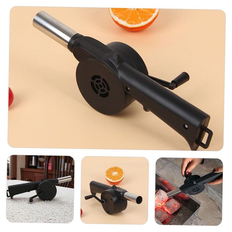 MERRYHAPY Hand Crank Blower for BBQ Fire Blower Mini Air
