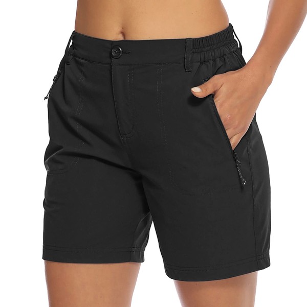 BGOWATU Women's Hiking Golf Shorts Quick Dry Lightweight Cargo Outdoor