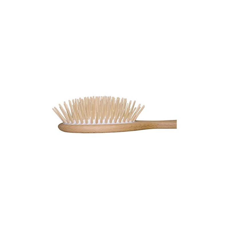 Airstyler Wooden Hairbrush with Extra Long Straight Maple Wood Pins,