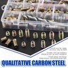 Glarks 134Pcs 1/4"-20 5/16"-18 Furniture Screw in Nut Threaded Inserts