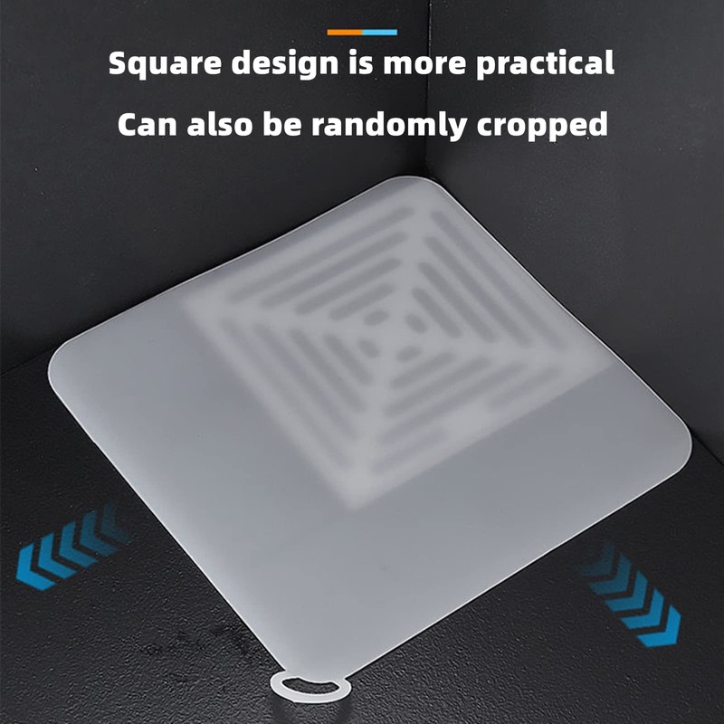 MAOYONG Tub Stopper Silicone Floor Drain Anti-Odor Mat, Silica Gel