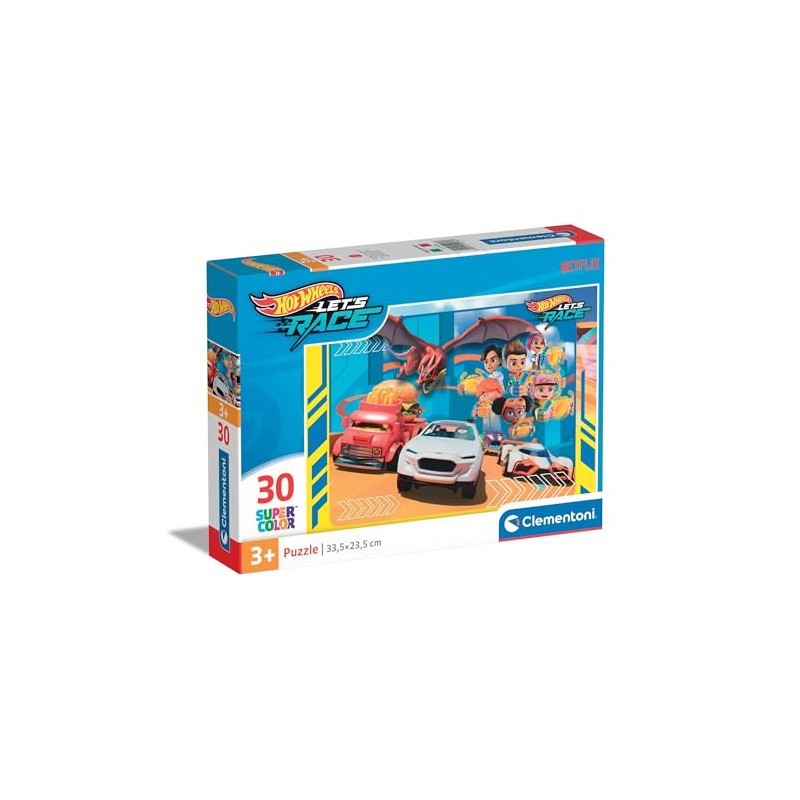Clementoni 20284 Hot Wheels Hotwheels 30-Piece Puzzle for Children, Made
