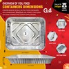 G4GADGET 25 Pack Large Aluminium Foil Trays (32x22x3 cm) -
