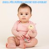 Baby Rabbit Rattle - Sensory Rattle Toy with Teething Ring,