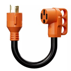 Epicord RV 30AMP 3Prong Generator Adapter 30amp Male Plug to 50amp Female 14-50R