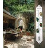 Hokco French Enamel Style Outdoor Patio Garden Wall Thermometer Frog