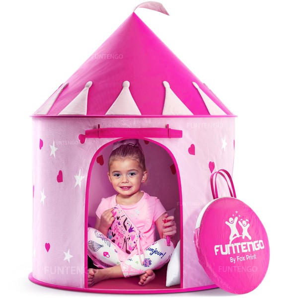 FoxPrint Princess Castle Play Tent with Glow in the Dark