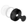 CAPPCHAO Black Suction Cup Hooks Shower Towel Holder for Bathroom