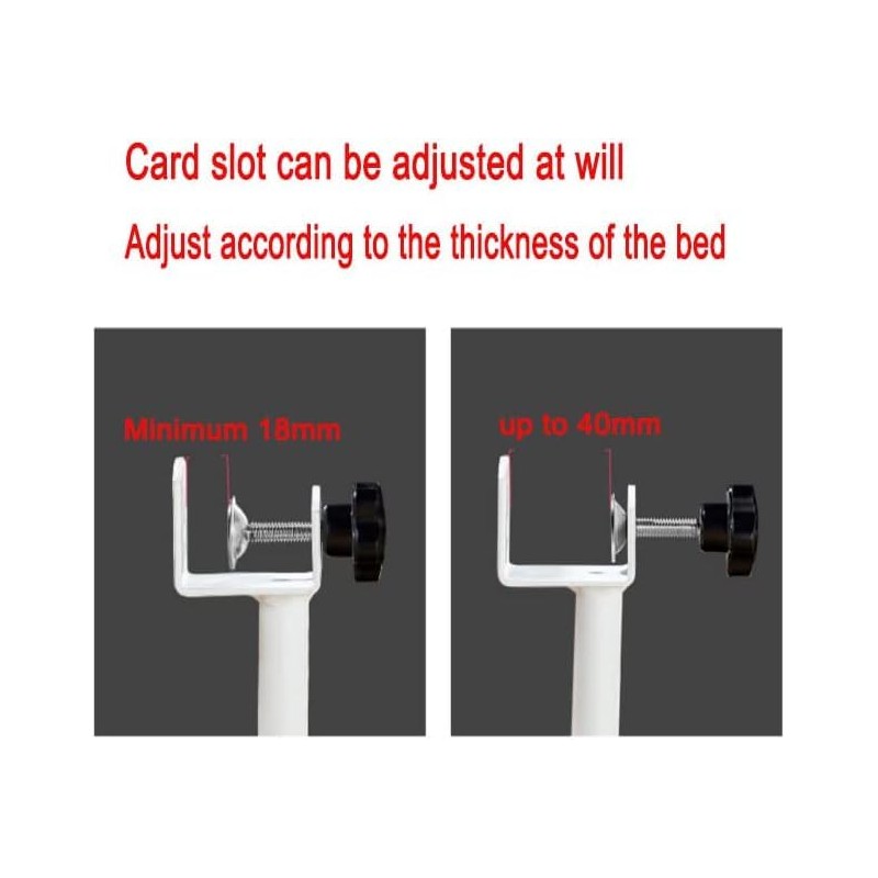 CUEYU Adjustable Bed Rail for Elderly Bedside Standing Assist, clip-on