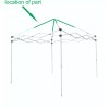 E-Z UP 10x10 AMBASSADOR instant pop-up canopy top peak replacement