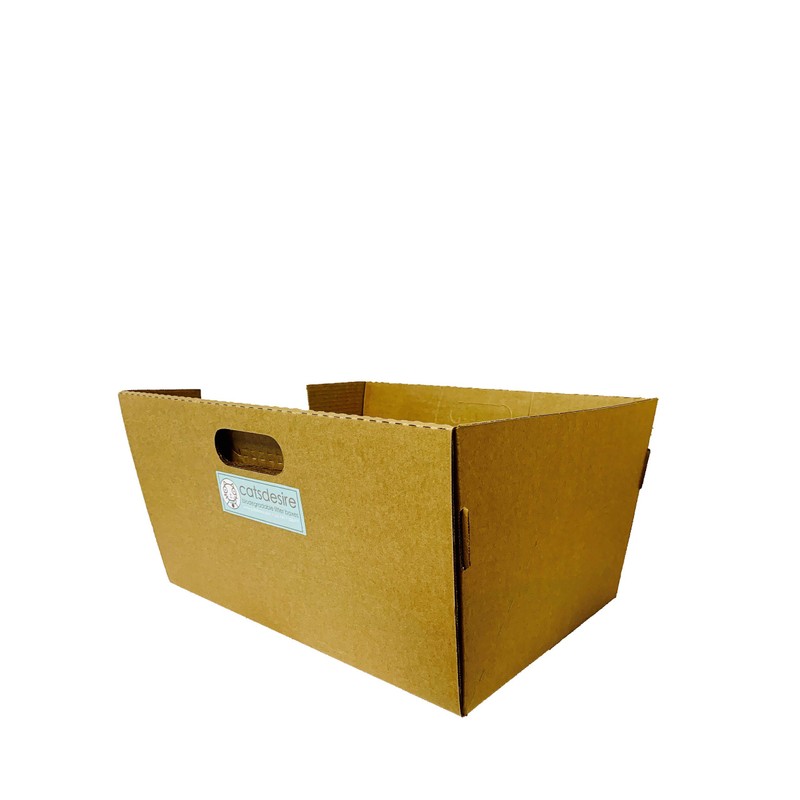 Cats Desire Biodegradable & Disposable Litter Box with Corn Litter